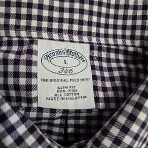 Brooks Brothers Purple Checkered Men's Shirt
